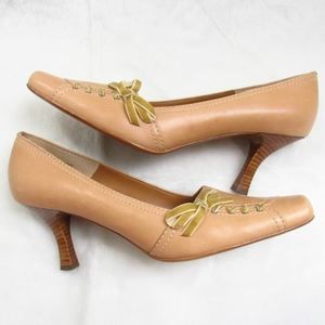 Franco Sarto L-BALZAR 9.5M Tan Ribbon Side Shoes